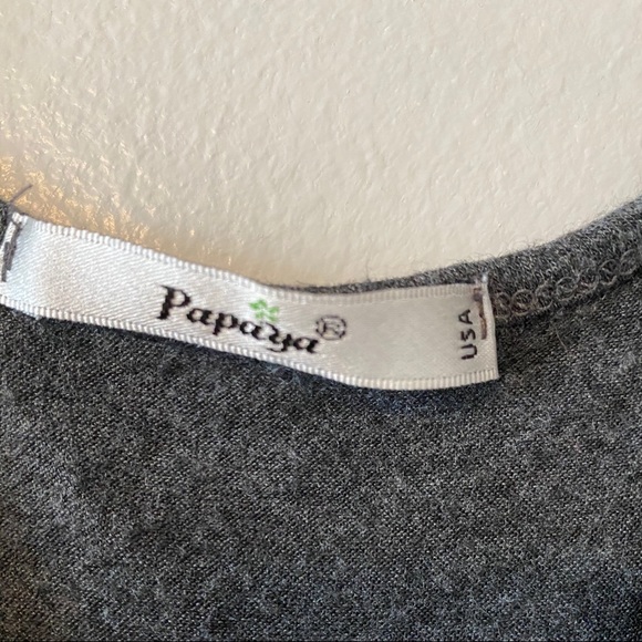 Papaya Mesh Embroidered Sides Arrow Tank Top - Picture 7 of 7